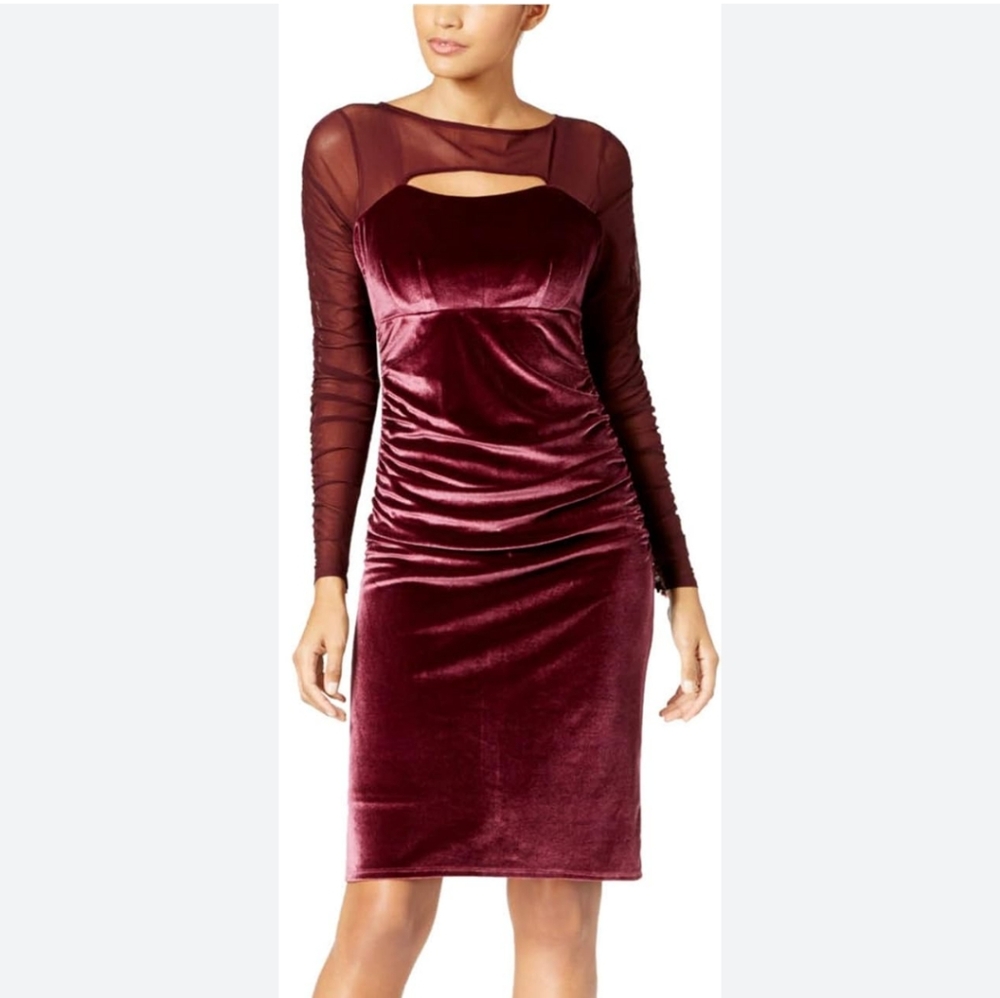 Inc velvet cut out cocktail dress - Picture 1 of 1